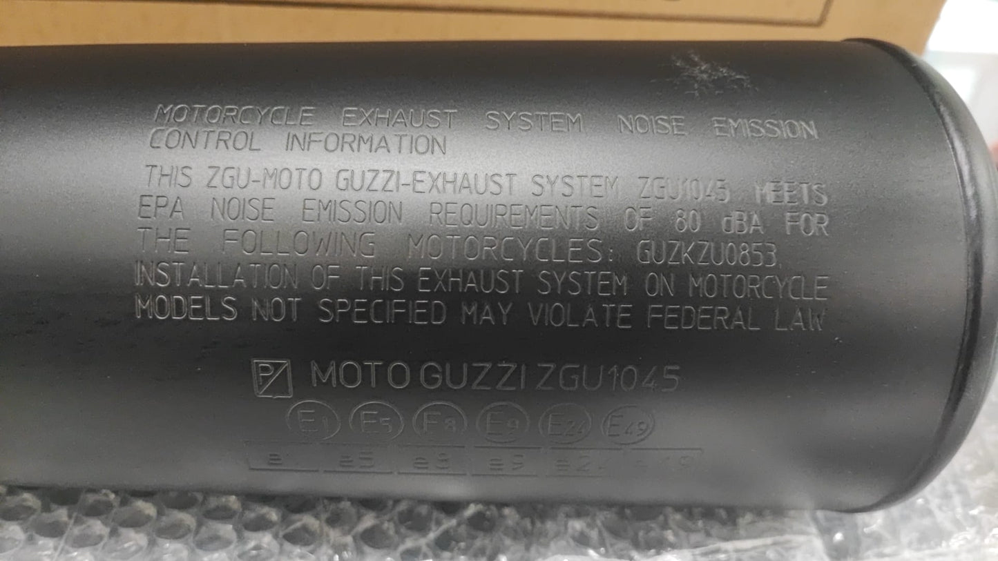 Silencioso derecho Moto Guzzi
