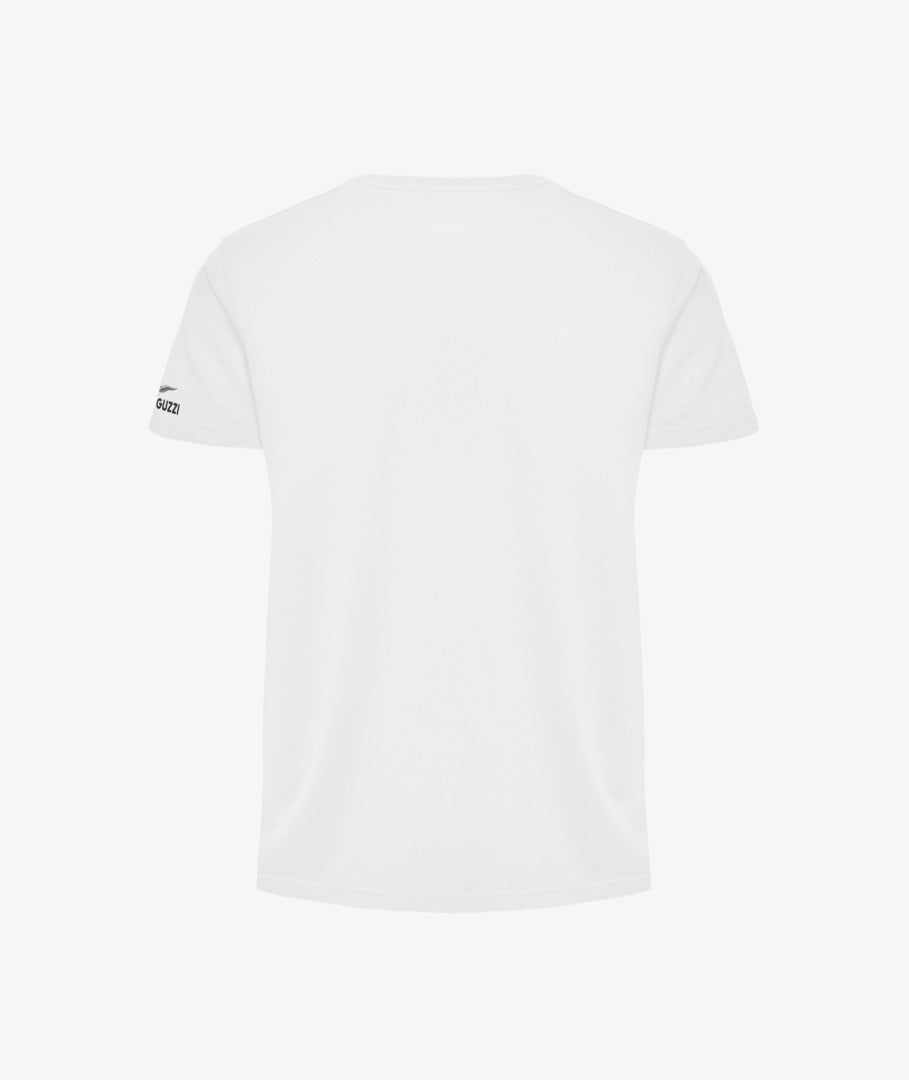 -Camiseta Moto Guzzi Aviazione Navale blanca