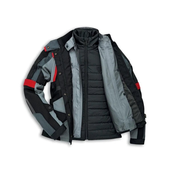 -Chaqueta de tela Ducati Strada C4 mujer