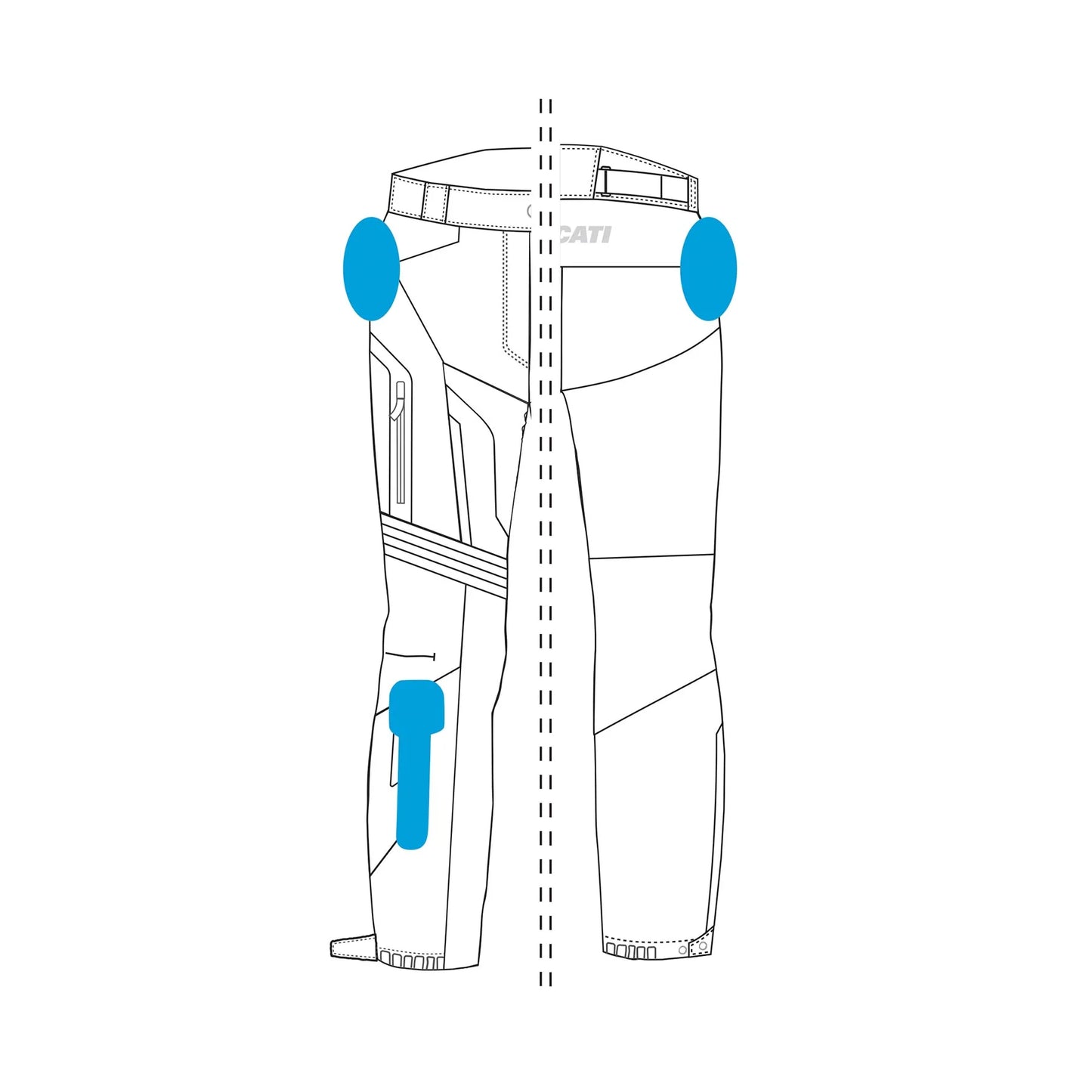 -Pantalón de tela Ducati Strada C4 mujer