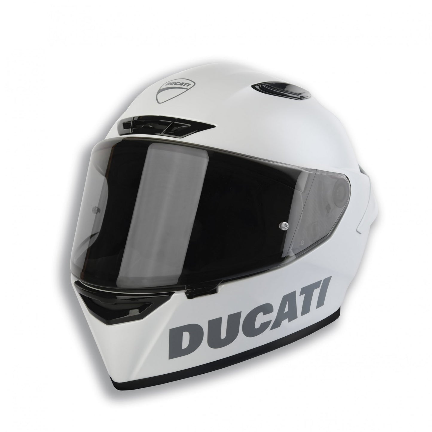 -Casco integral Ducati Logo blanco