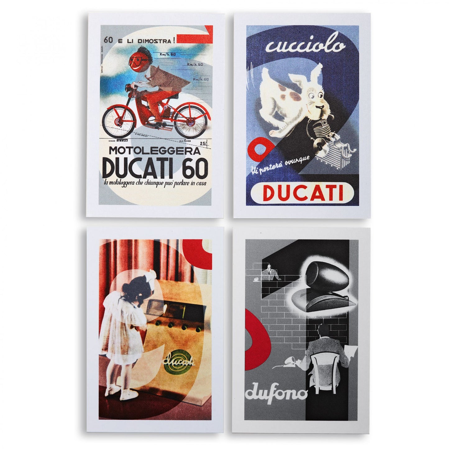 Set de postales Ducati Museum (4 unidades)