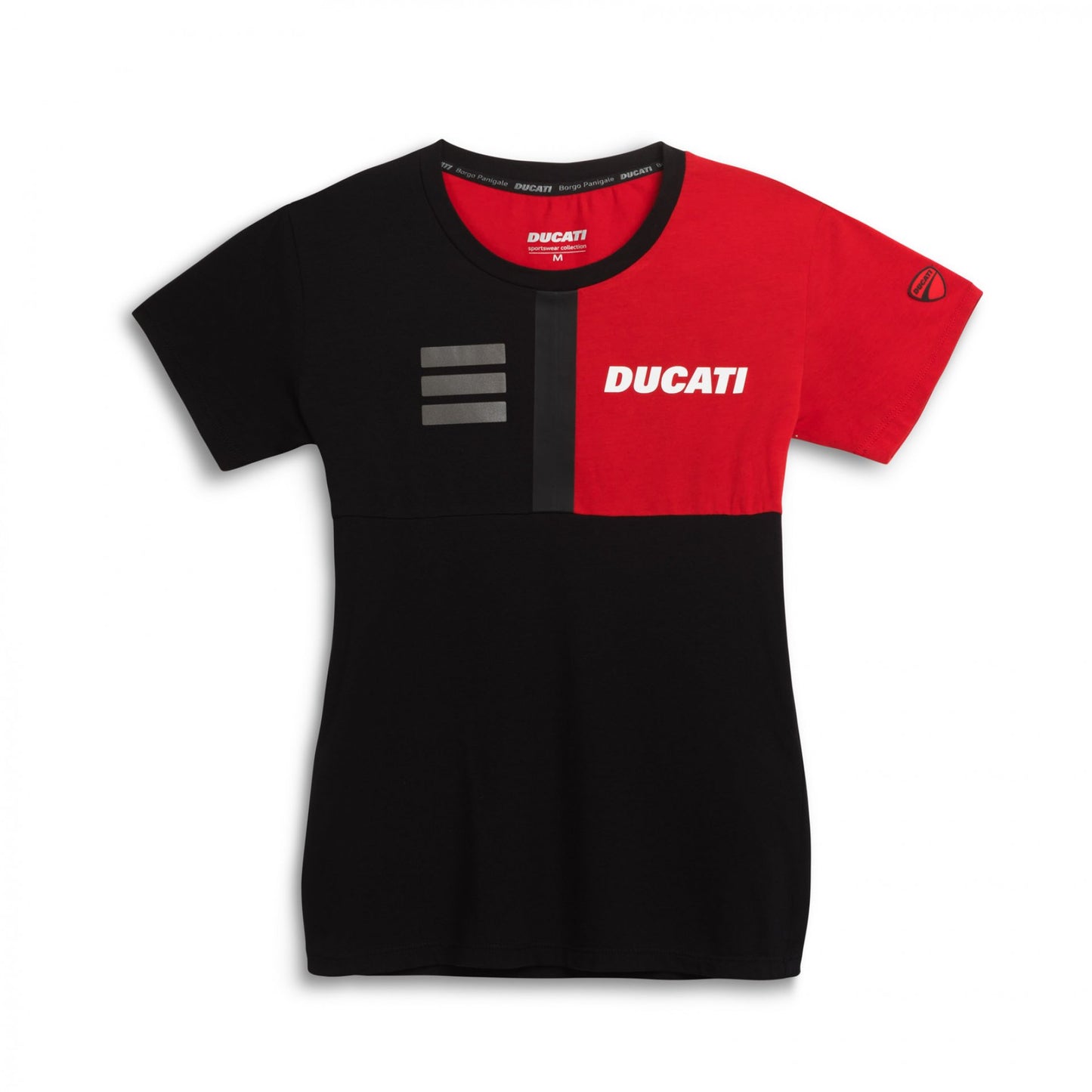 Camiseta Ducati Explorer mujer negra-roja