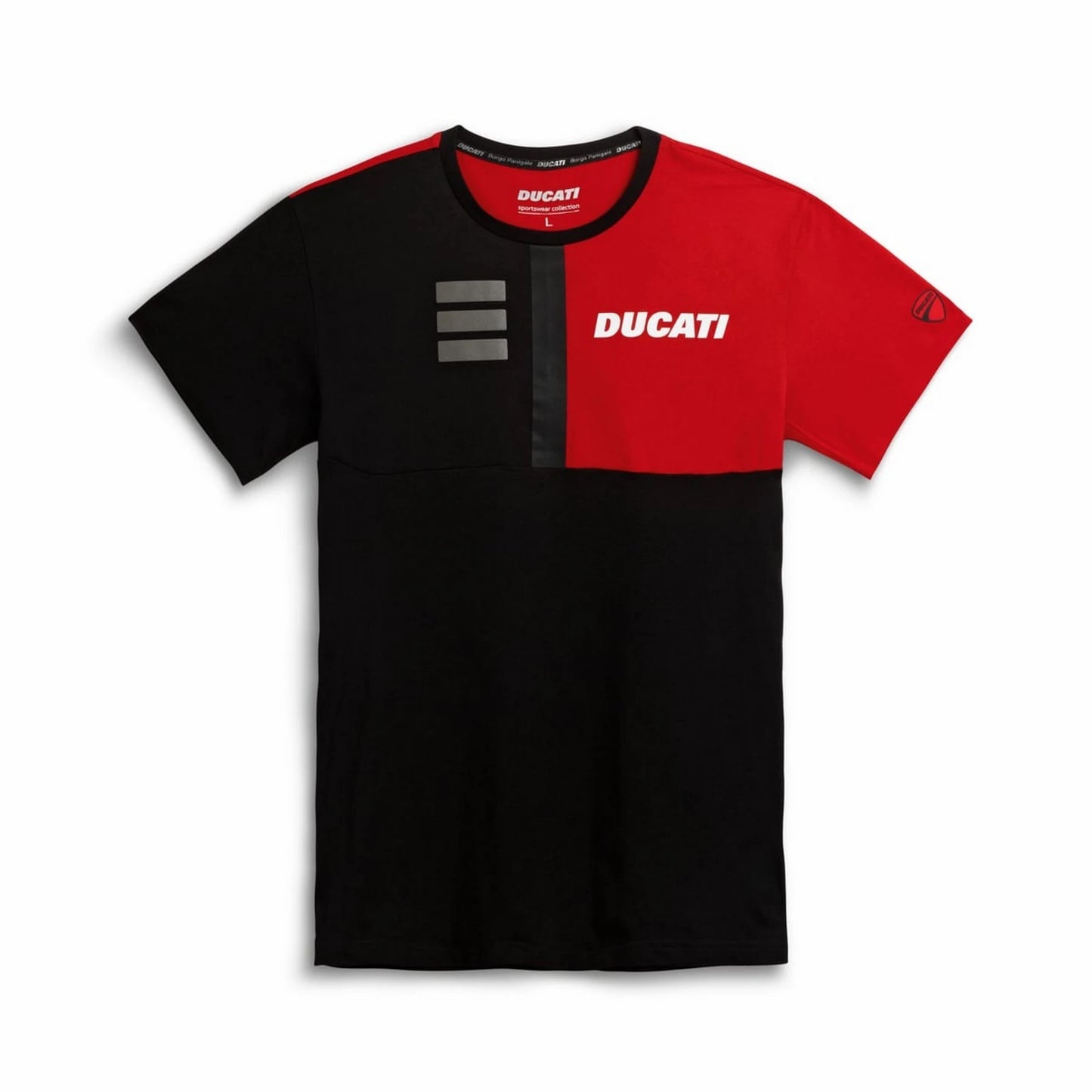 Camiseta Ducati Explorer negra-roja