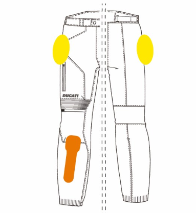 -Pantalón de tela Ducati Strada C2 mujer