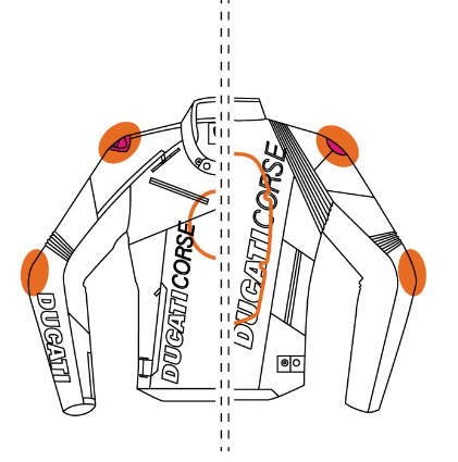 -Chaqueta de piel Ducati Corse C6