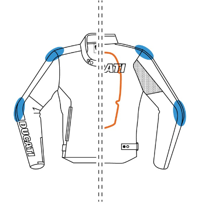 -Chaqueta de piel Ducati Company C4 mujer