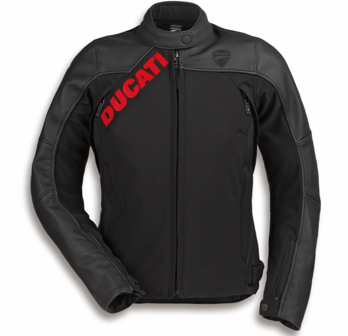 -Chaqueta de piel-tejido Ducati Logo C1 mujer
