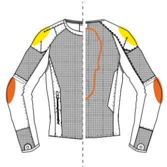 -Chaleco con protecciones Ducati Overlay P01