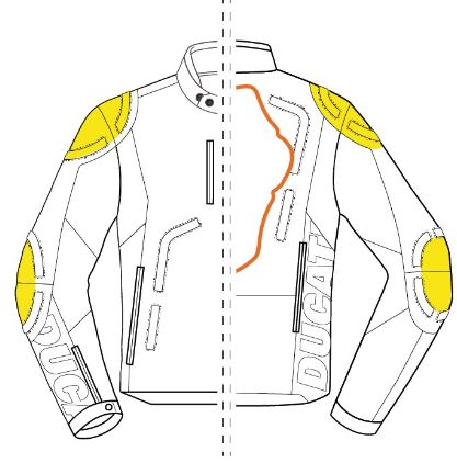 -Chaqueta de piel Ducati Black Rider C2