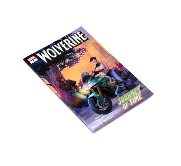 -Comic Marvel + Parche Moto Guzzi