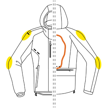 -Chaqueta de tela Outdoor C3 mujer