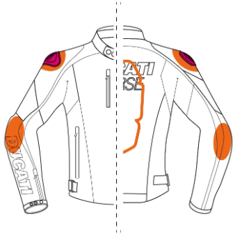 -Chaqueta de tela Ducati Corse Summer C4