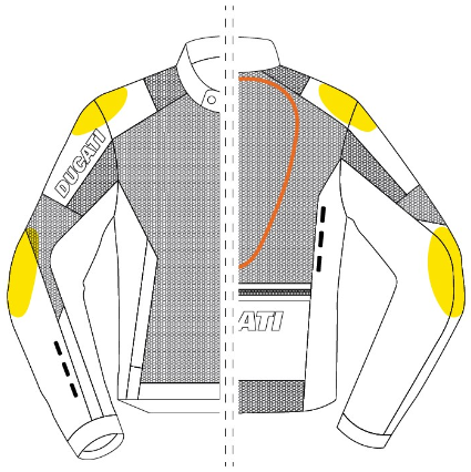 -Chaqueta de tela Ducati Flow C5