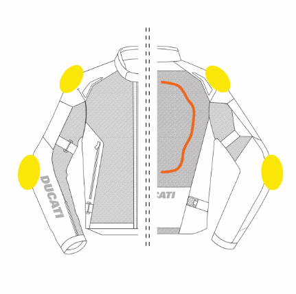 -Chaqueta de tela Ducati Speed Air C2