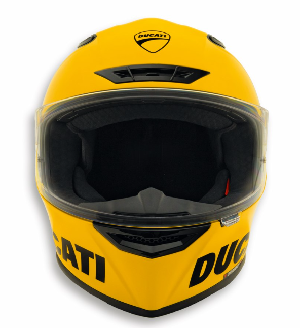 -Casco integral Ducati Logo amarillo