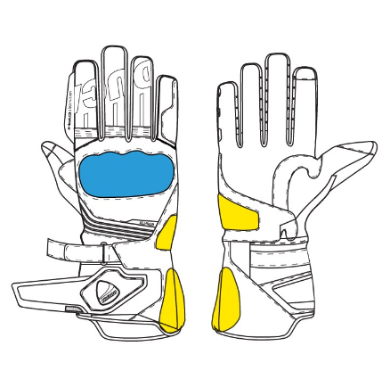 -Guantes de tela-piel Ducati Strada C5