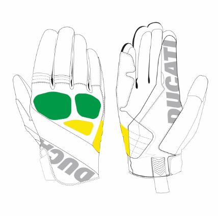 -Guantes de tela Ducati Summer C3