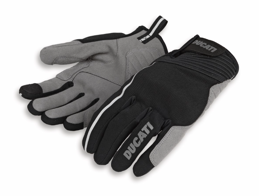 -Guantes de tela Ducati Overland C4 mujer