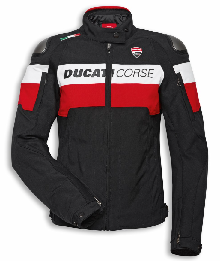 -Chaqueta de tela Ducati Corse Tex C5 mujer