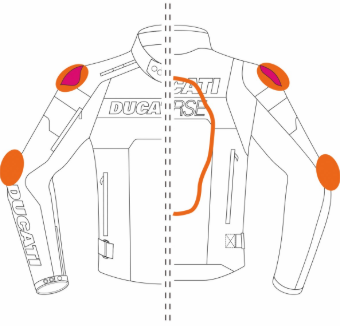 -Chaqueta de tela Ducati Corse Tex C5