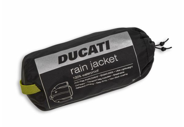 -Chaqueta anti lluvia Ducati Strada 2 negra