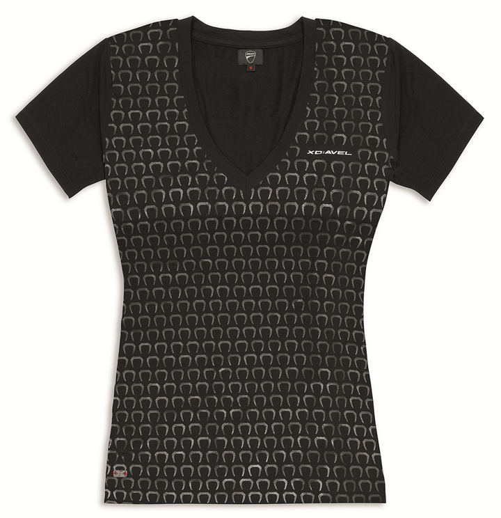 -Camiseta Ducati Grey Lights Mujer