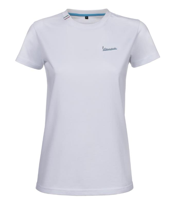 -Camiseta Vespa Graphic Blanca Mujer
