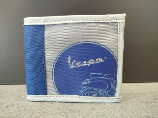 -Cartera Vespa Wing Gris/Azul