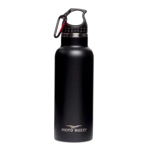 -Cantimplora Moto Guzzi Acero Inox Negra