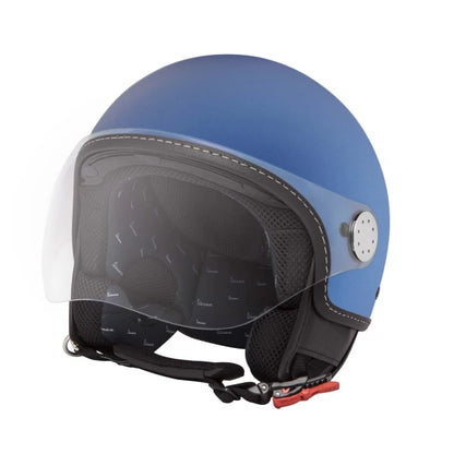 Casco Jet Vespa Visor 3.0 Azul mate