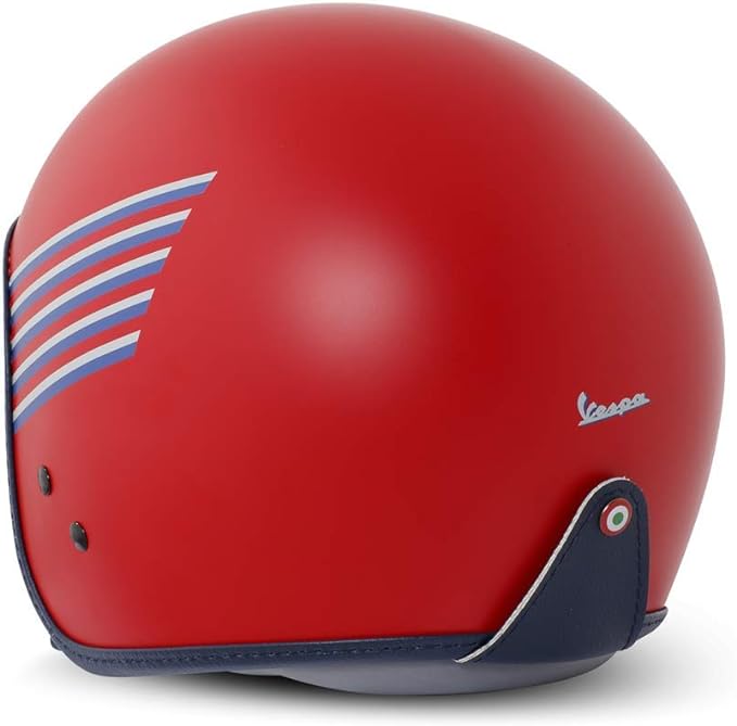 Casco Jet Vespa Graphic Rojo