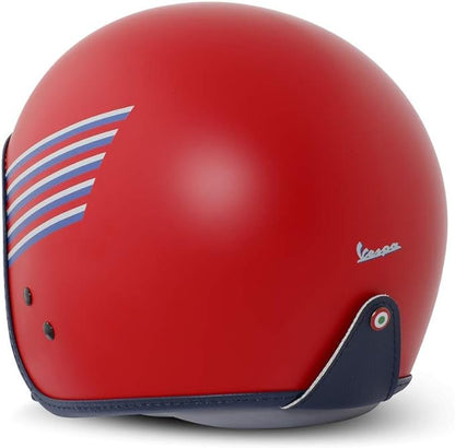 Casco Jet Vespa Graphic Rojo