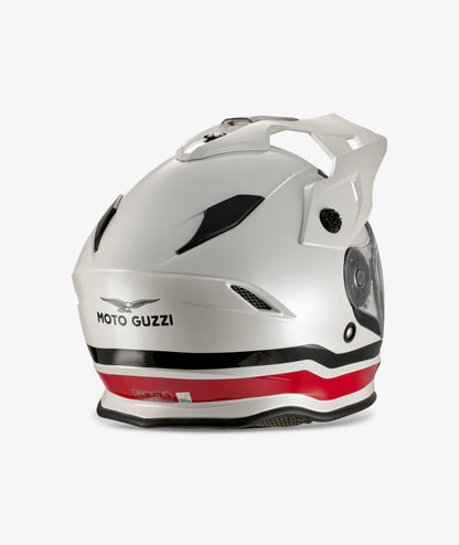 Casco integral Moto Guzzi Adventure Touring blanco