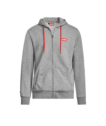 Sudadera Aprilia con capucha gris