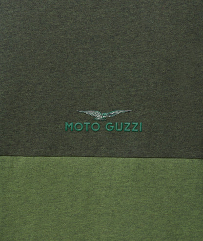 Camiseta Moto Guzzi bicolor verde