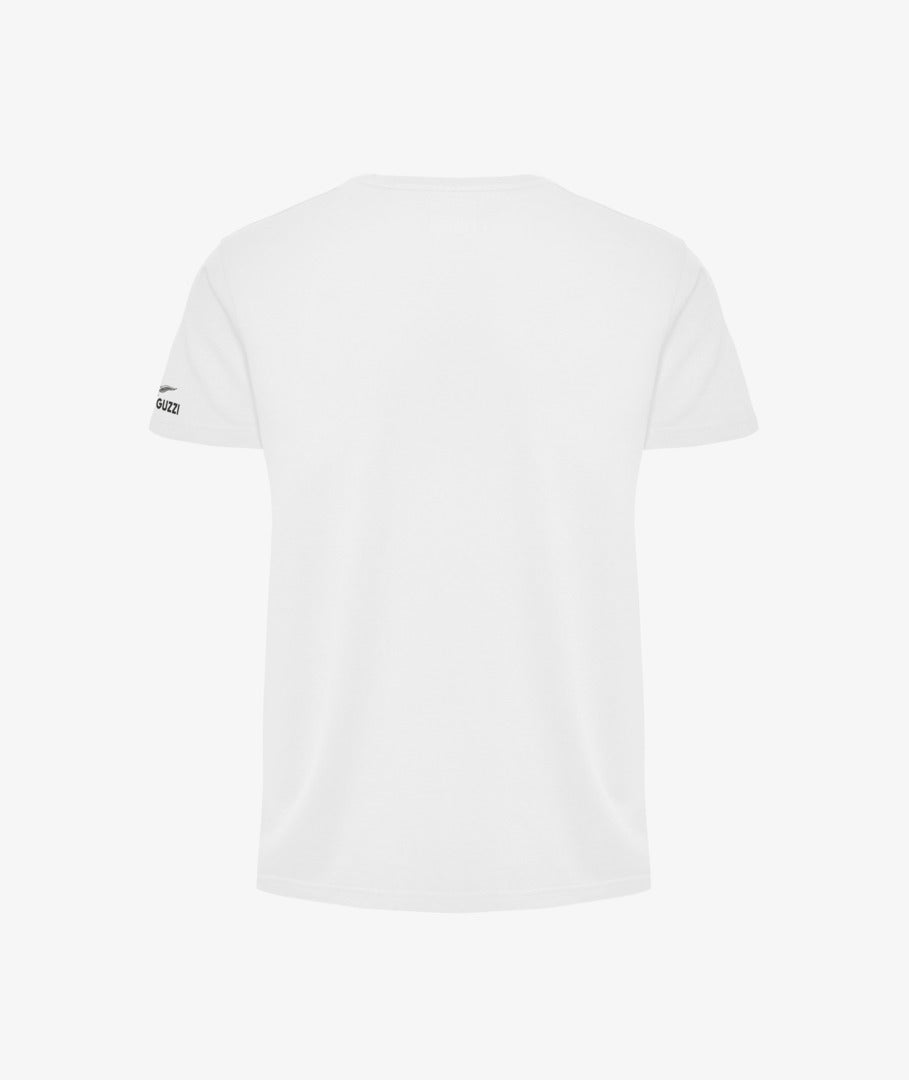 Camiseta Moto Guzzi Aviazione Navale blanca