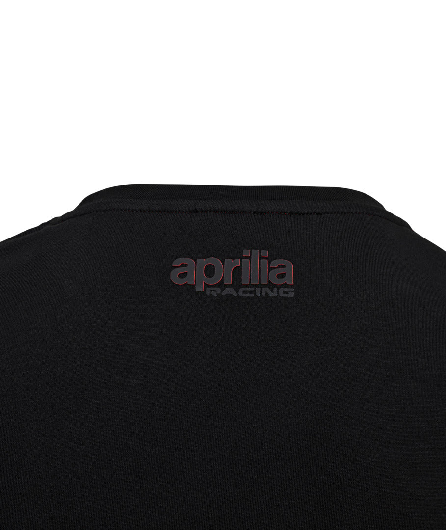 Camiseta Aprilia Racing Lifestyle negra