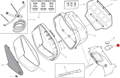 Gancho maleta derecha Ducati Multistrada