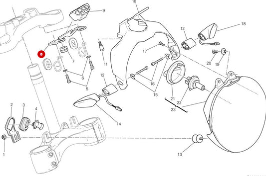 Soporte conector Ducati Monster