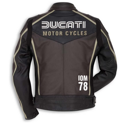 Chaqueta de cuero Ducati IOM 78 C1 mujer