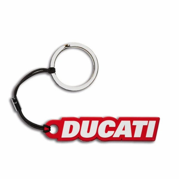 Llavero de goma Ducati logo