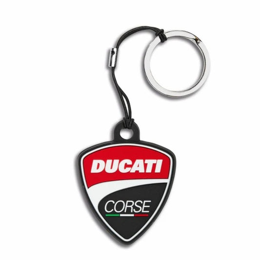 Llavero de goma Ducati Corse Shield