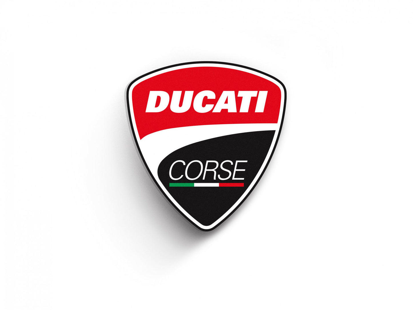 Placa de metal Ducati Corse Shield