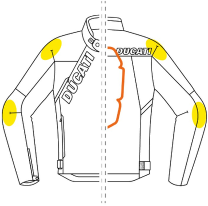 Chaqueta de piel-tejido Ducati Logo C1