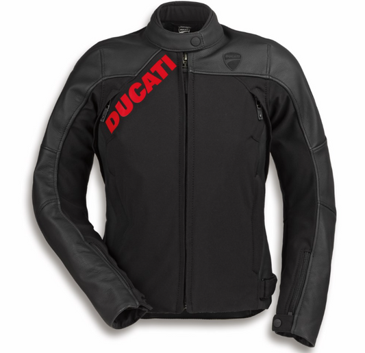 Chaqueta de piel-tejido Ducati Logo C1 mujer