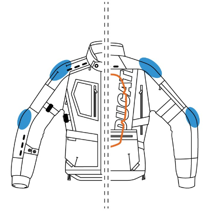 Chaqueta de tela Ducati Strada C5 mujer