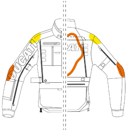 Chaqueta de tela Ducati Explorer mujer