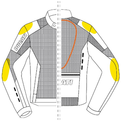 Chaqueta de tela Ducati Flow C5 mujer