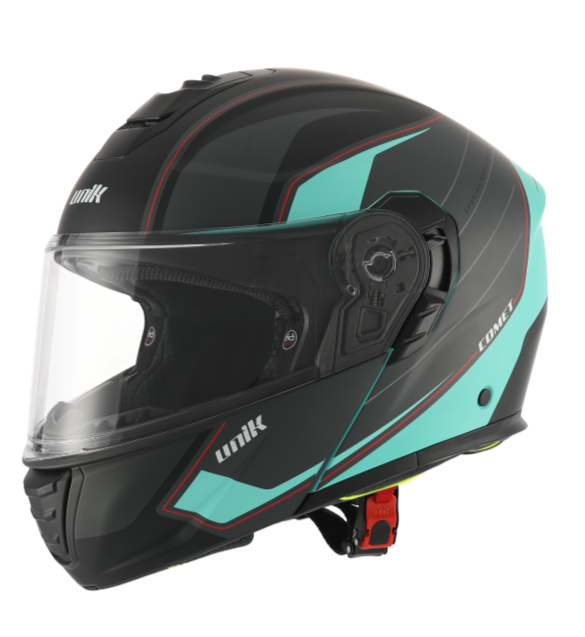 Casco modular UNIK Comet DV negro/azul mate